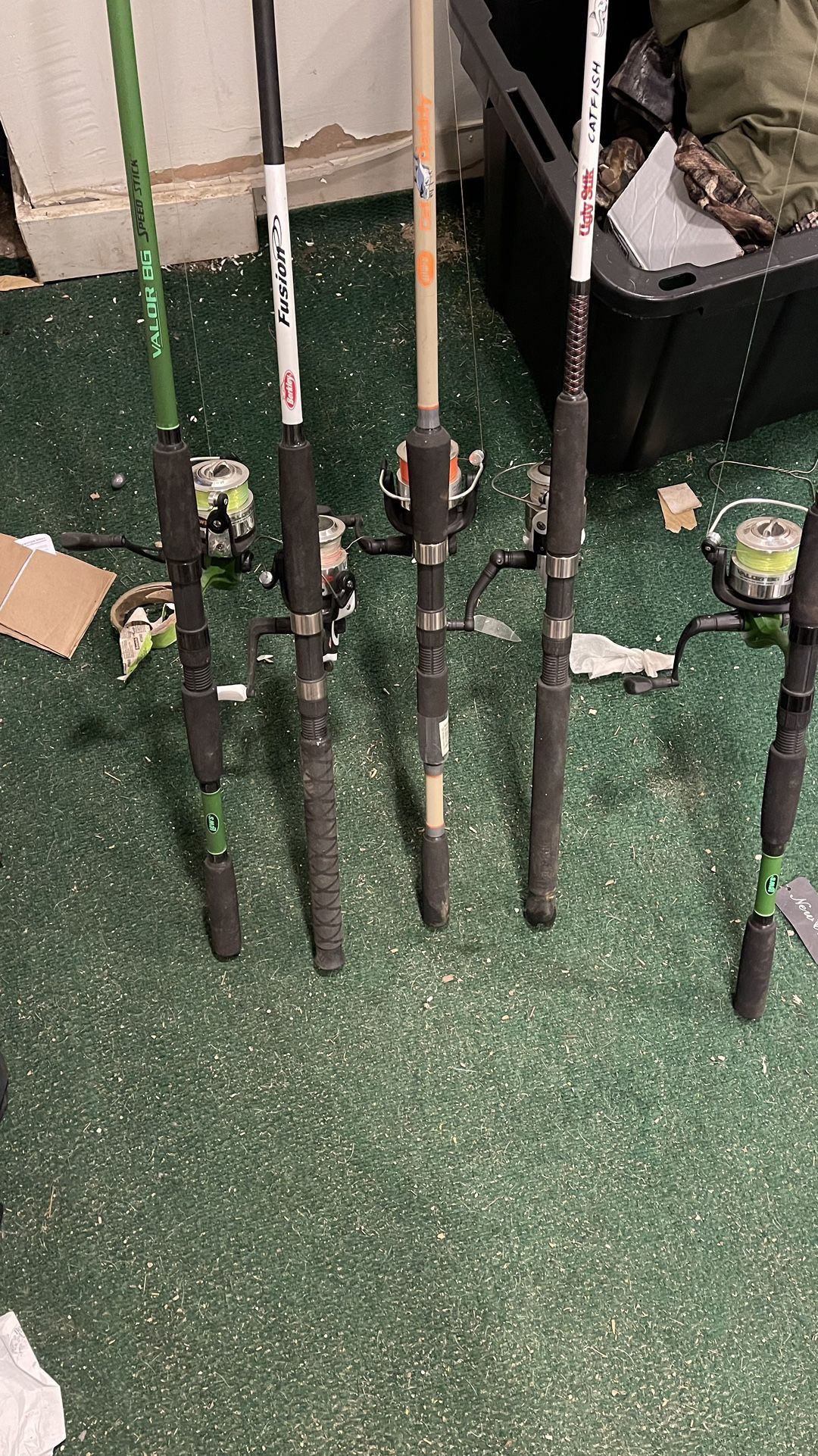 Catfish rod and reel combo $25 each