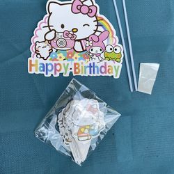 Hello Kitty Birthday Party Cake & Cupcake Toppers 25 pcs