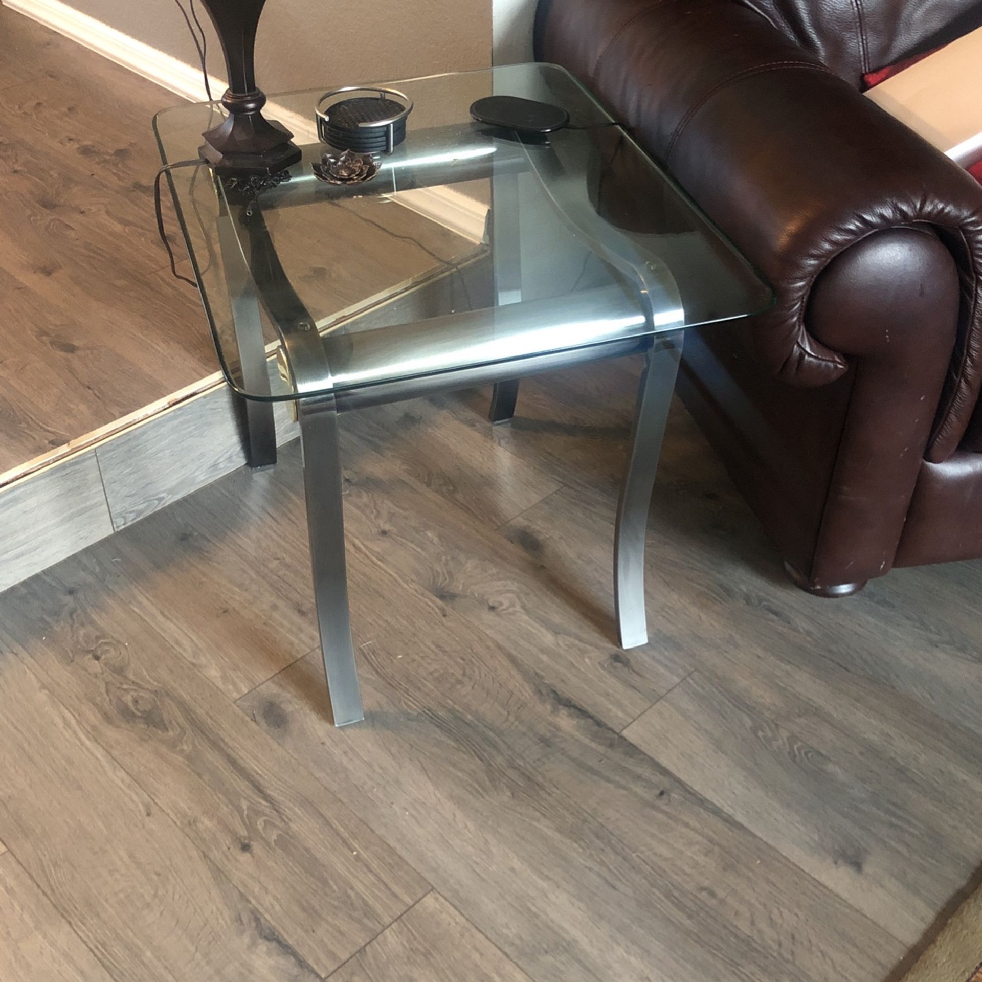 Glass Corner Coffee/end Table