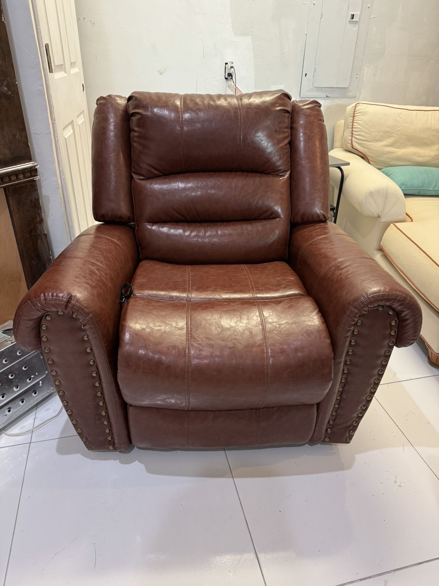 Brown Leather Recliner