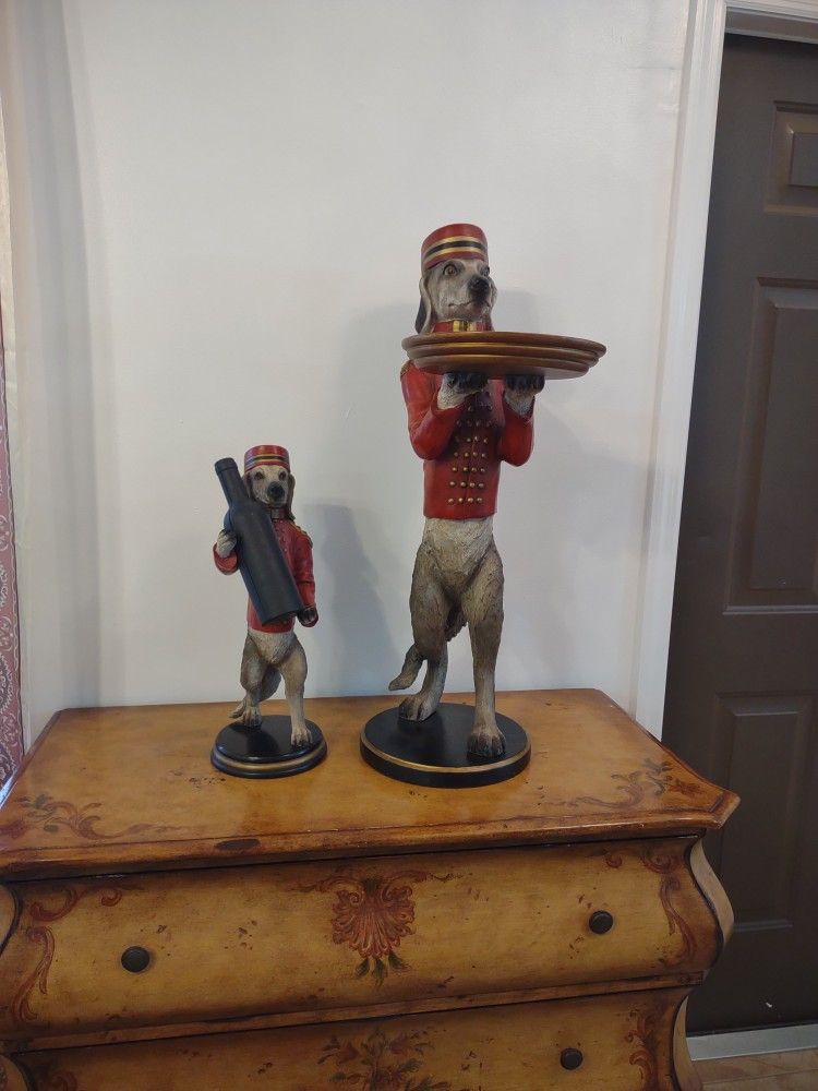 2 Bombay Serving Dog Decoration
