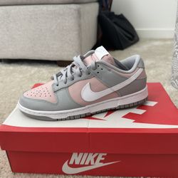 Grey/Pink Nike Dunks Shoes