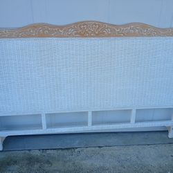 Pier One Imports King Wicker Headboard 