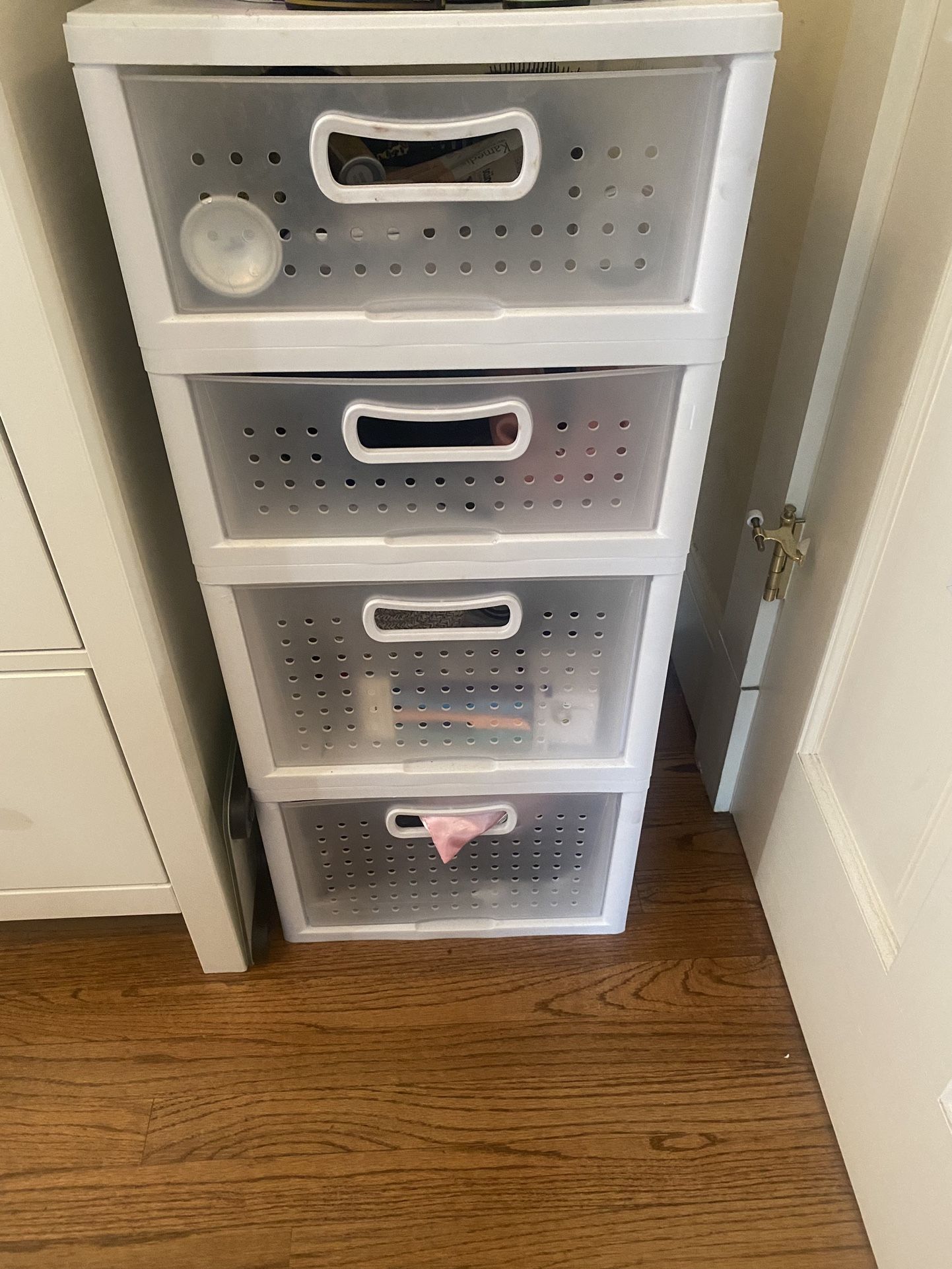 4-Drawer Plastic Storage Tower