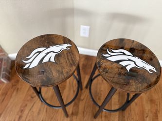 Custom Broncos Barstools 