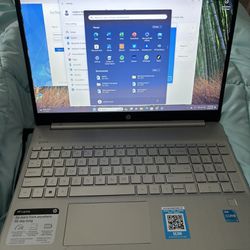 HP 15.6" FHD Laptop, Intel Core i3-1115G4, 8GB RAM, 256GB SSD, Silver, Windows 11