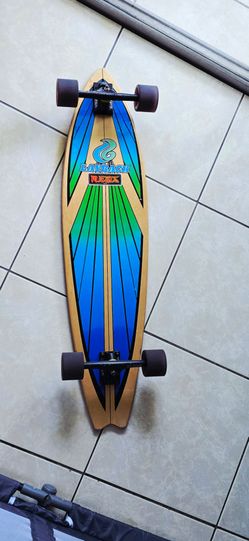 Layback Soulride 40" Complete Longboard in blue.