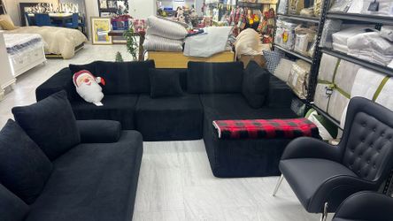 Black Sectional 