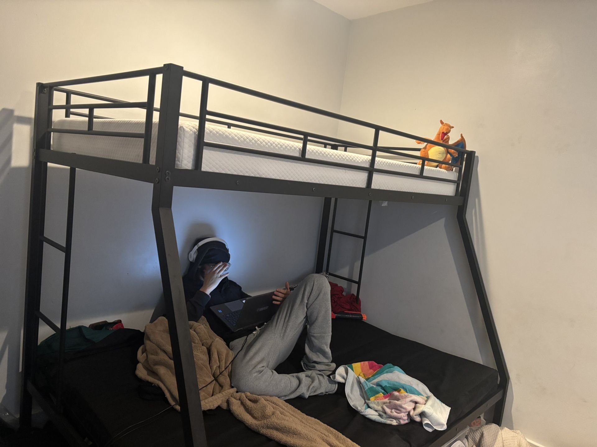 Black Metal Bunk Bed