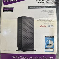 NETGEAR N300 WI-FI Cable Modem Router