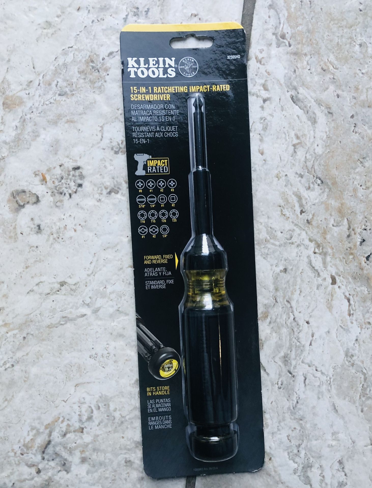 Klein Tools 15-in-1 Ratcheting Impact Multi-Bit Screwdriver