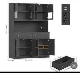 Finestone 71” pantry cabinet