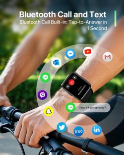 Smart Watches for Men Women - 1.83" HD Dynamic Dial 2025 Fitness Tracker with 100 Sports Modes, Heart Rate/Sleep Monitor, IP68 Waterproof, Bluetooth C