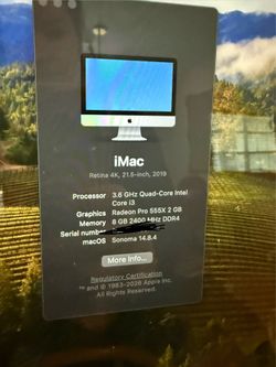 iMac Retina 4K, 21.5-inch, 2019 1TB