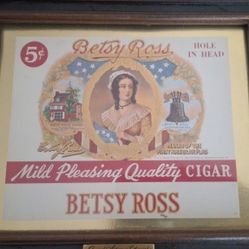 Betsy Ross Cigar Lithograph
