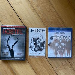 Eli Roth Three pack ... Includes Temporary Tattoo + Hostel + Aftershock