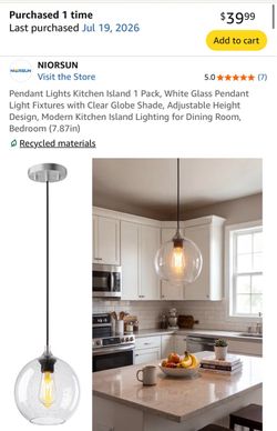 Pendant kitchen lights