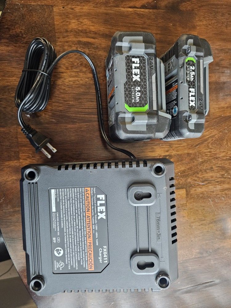 Flex Batteries and Charger