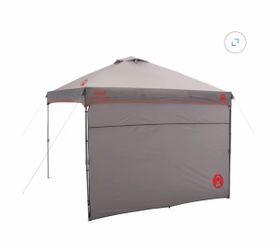 Coleman 10 x 10 FT Instant Sun Shelter with Shade Wall (in Gray/Red)