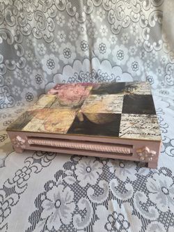 New Pretty Handmade Riser Measures Approximately 11"x12" In Excellent Condition