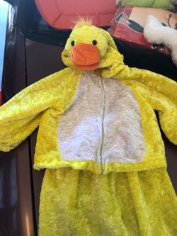 Fluffy duck toddler Halloween costume
