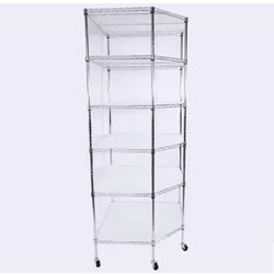 6-Tier Metal Shelf On Wheels