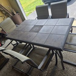 Outdoor Dining Table With Chairs