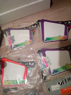 Vintage 1980s Zero Nine Number Plates New In Package
