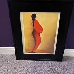 Abstract pregnant woman art