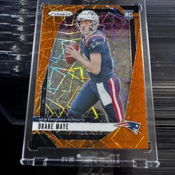 drake maye orange lazer prizm rookie