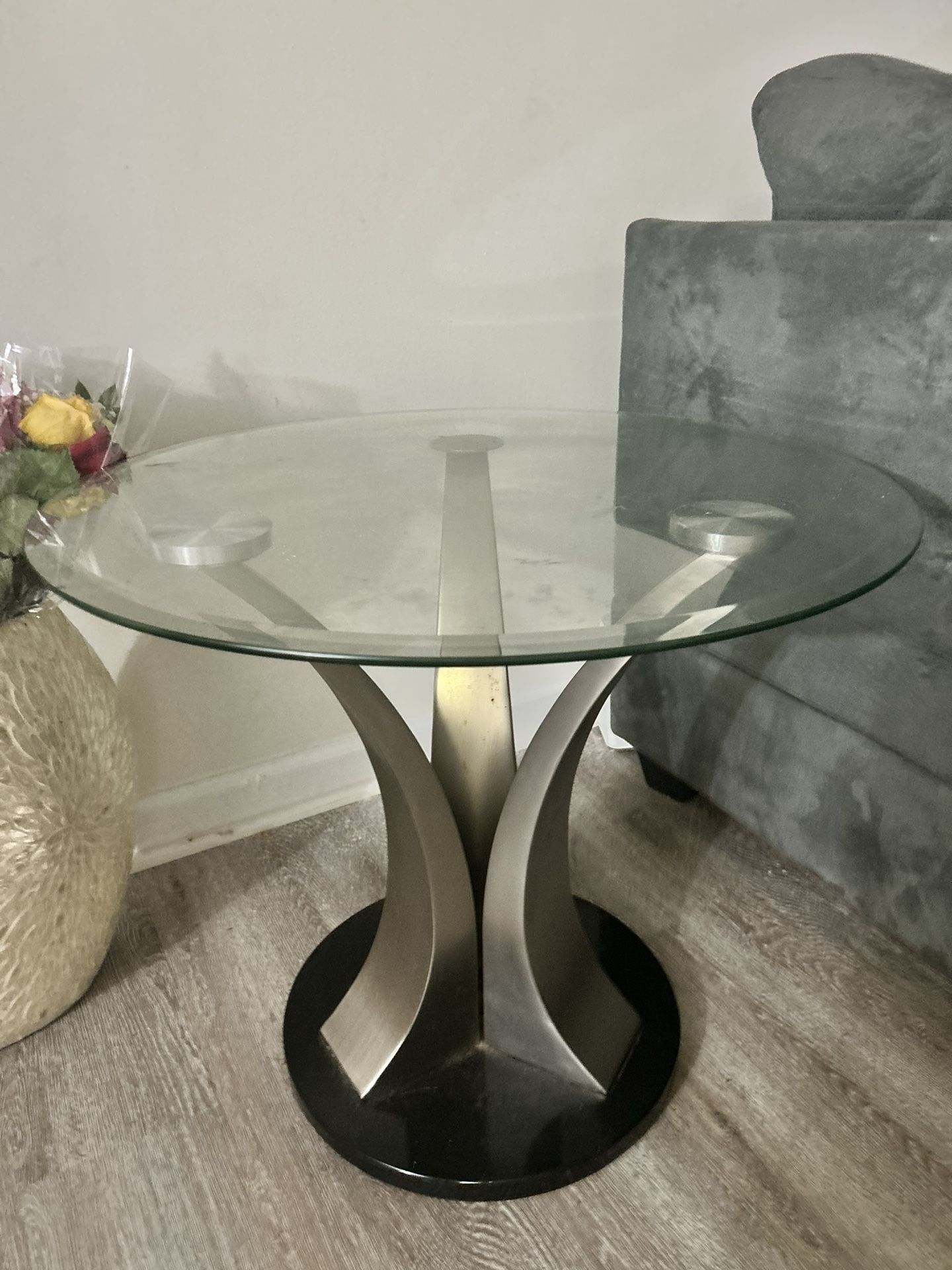 Glass End Table/Night stand (Used) Priced Fair