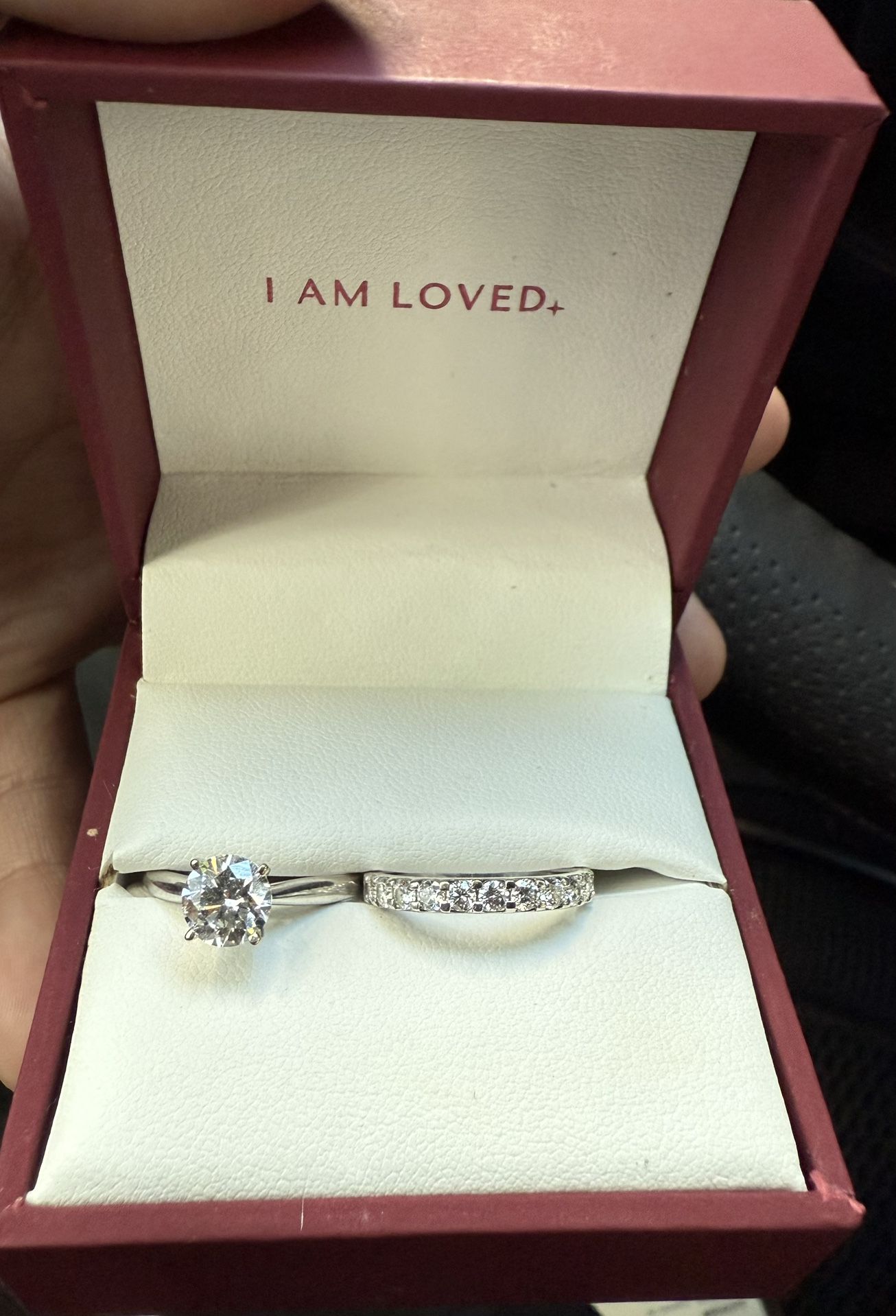 14k White Gold Engagement Ring