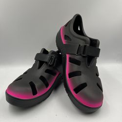 OOFOS OOcandoo Recovery Sandals Women’s Size 10 Black/ Pink Ombré  NWT