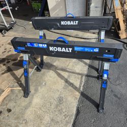 Kobalt 38-in W x 32.2-in H Adjustable Steel Saw Horse 1300-lb Capacity