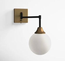 2 Brand New Stainless Steel Swing Arm Sconce