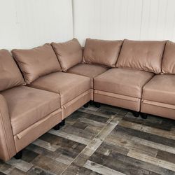 MODERN - Modular Fabric MULTI-CONFIGURATION Sectional Sofa With All Seats Storage