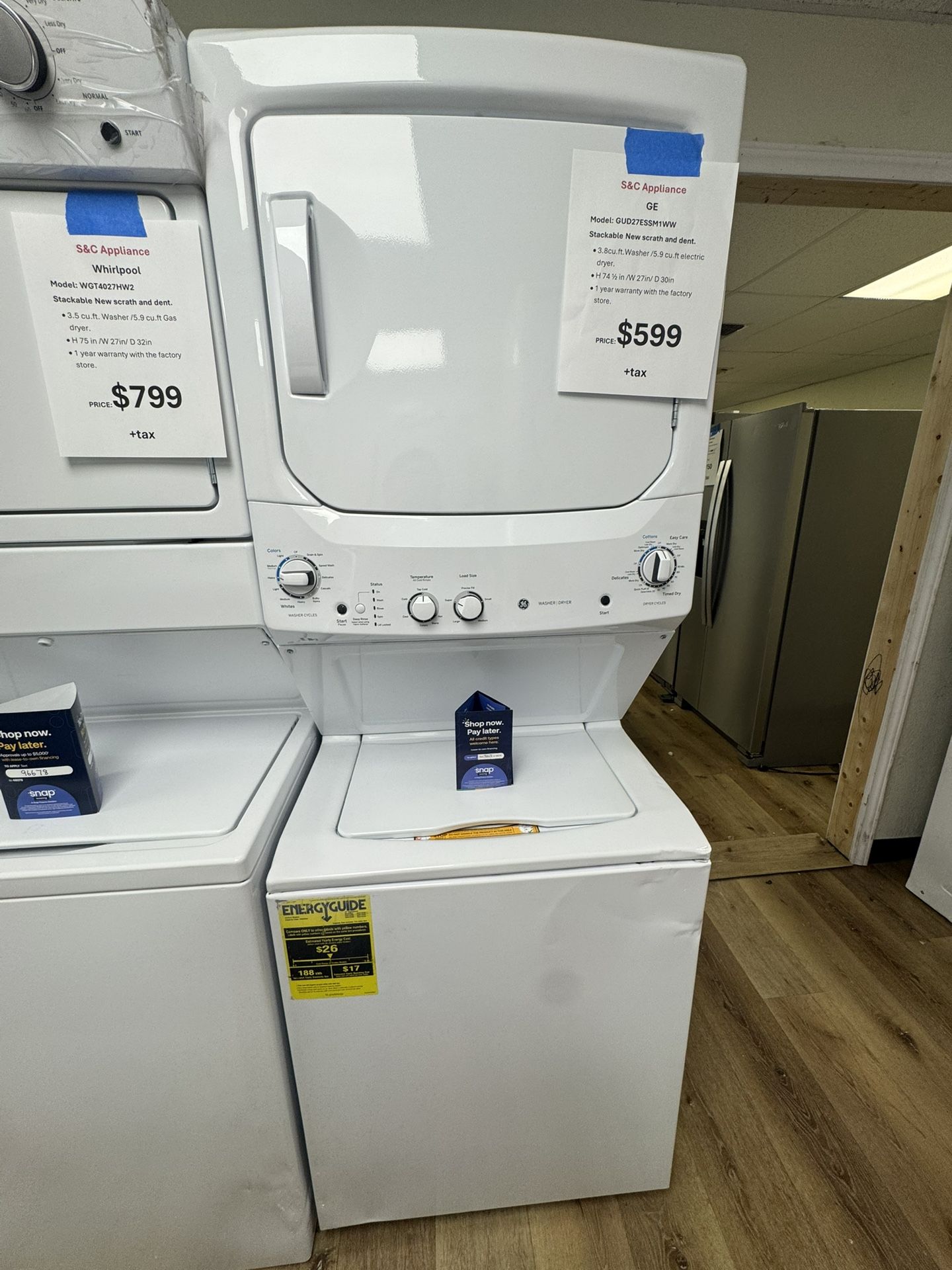 Ge Stackable Washer And Dryer