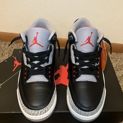 Air Jordan 3 Retro. New. Black Cement Size 9 