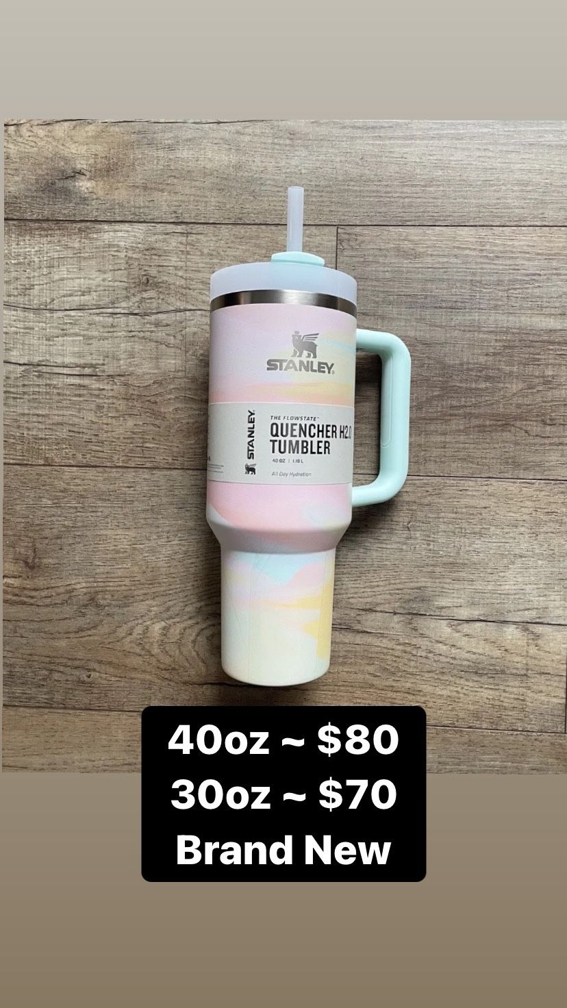 Heather Light Blue Clean Slate Stanley Cup Exclusive Tumbler 40oz