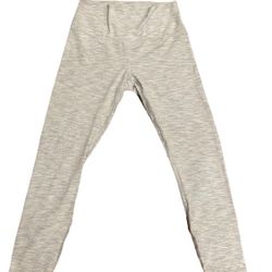 Lululemon Leggings Size 10 Gray White Pants Womens