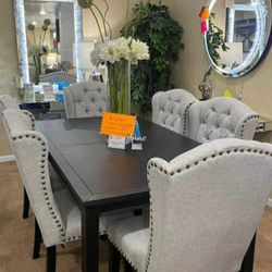 Dining/Kitchen Table with 4 Chairs Set 👑$39 Down Payment with Financing ⭐ 90 Days same as cash