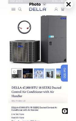 Central Air conditioner with air handler