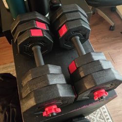 Adjustable 20lb Dumbbells 