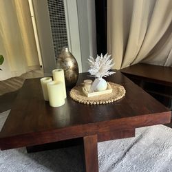 Made Of Heavy Wood Cruciform Coffe Table Good Brand 