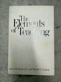 Yale University Press The Elements of Teaching Banner & Cannon  1997
