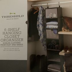 6-Shelf Hanging Closet Organizer