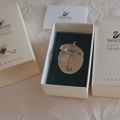 Swarovski Crystal Memories "Umbrella Figurine" W/ Box 