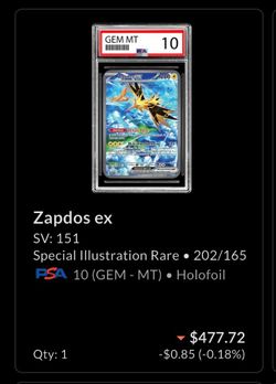 Psa 10 zapdos.