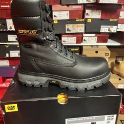 CATERPILLAR COMPOSITE TOE 8” WORK BOOTS 
