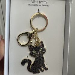Baublebar feline pretty key chain ,Halloween bag charm